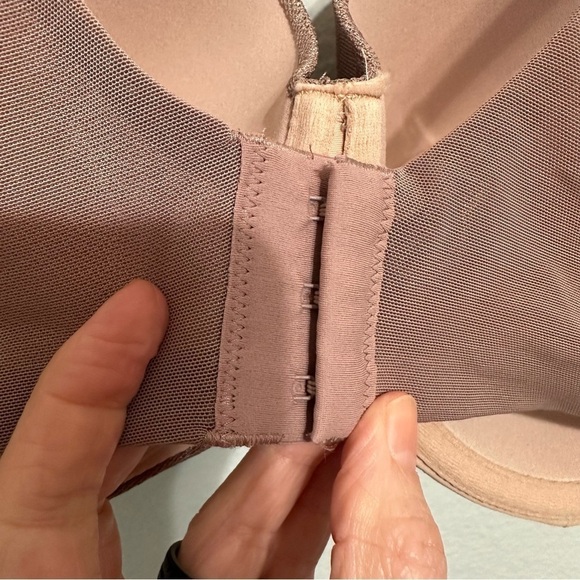 Soma Stunning Support Bra Geo Lace Full Coverage Mauve Pink Underwire Size 40DD - Picture 4 of 5